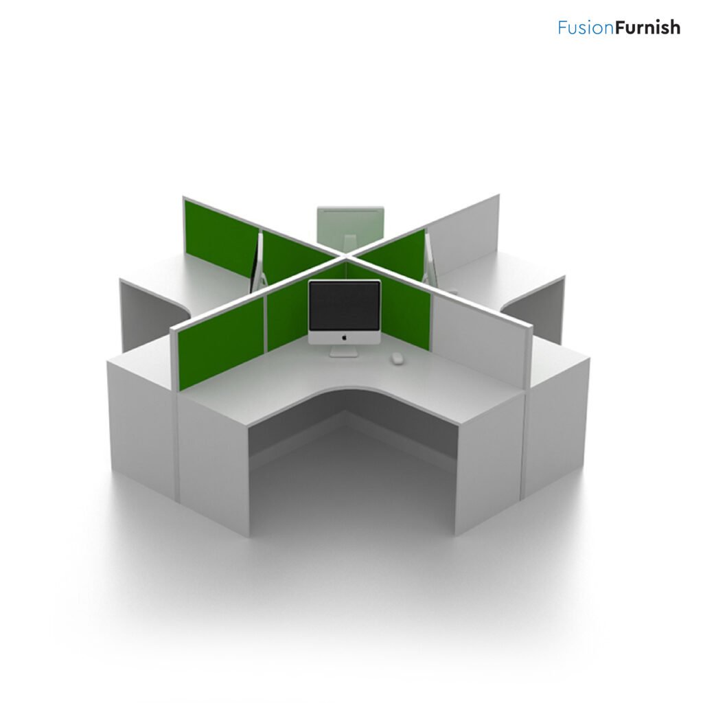 4 seater office workstation table