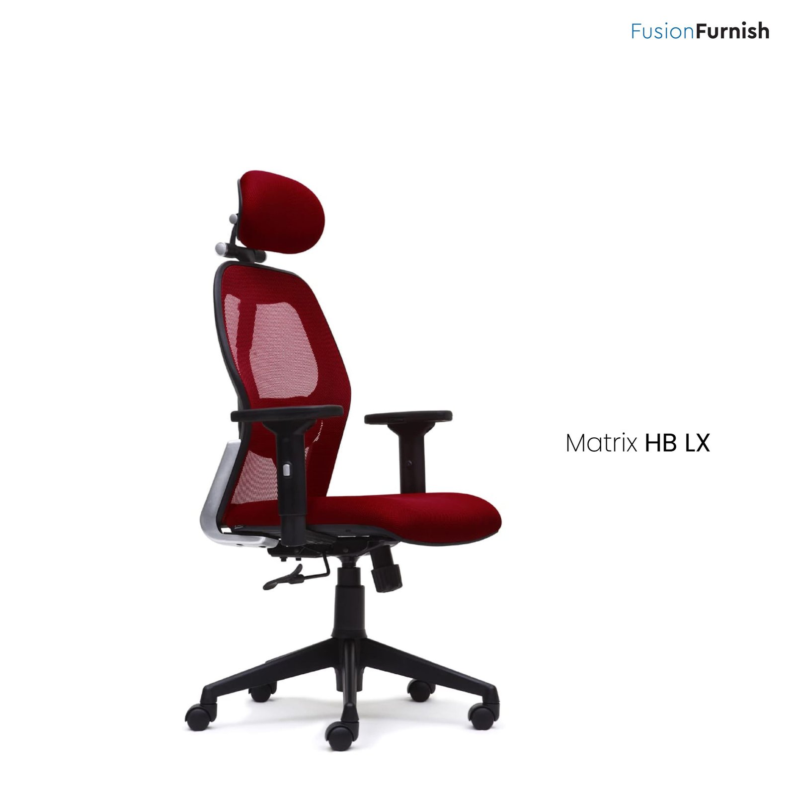 Office chair with headrest